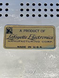 Vintage Lafayette Stereo 250 Tube Integrated Tested Working