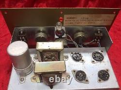 Vintage Monacor Model SA-10 Stereo Vacuum Tube Amplifier Made In Japan Very Nice