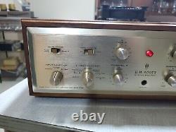 Vintage SCOTT 222C integrated tube amplifier with orig. Wood case, beautiful