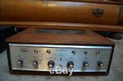 Vintage Scott Stereomaster Model 222-D Tube Stereo Integrated Amplifier