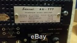 Vintage original Sansui AU-777 integrated amplifier, tube liked sound