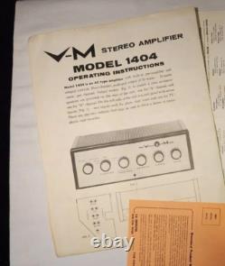 Voice Of Music VM 1404 Stereo Tube Amplifier EXCELLENT COND
