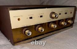 Vtg Channel Master (Sanyo) 6601 amplifier Stereo Integrated Tube Amp WORKS