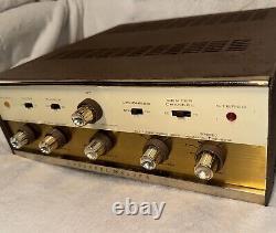 Vtg Channel Master (Sanyo) 6601 amplifier Stereo Integrated Tube Amp WORKS