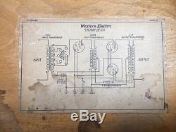 Western Electric 7A Amplifier Pair With 216A Tubes Tested Good Amp Lot 20-17