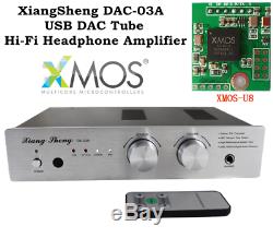XiangSheng DAC-03A XMOS USB DAC Tube Audio Decoder Headphone Amplifier 24bit192K