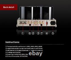 YAQIN MC-13S Amplifier Push-Pull Integrated Vacuum EL34 12AXT7×4 Tube Amplifier