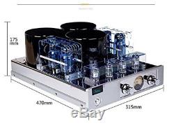 YAQIN MC-13S EL34 (6CA7) 4 Vacuum Tube Integrated Push-Pull Amplifier (Silver)